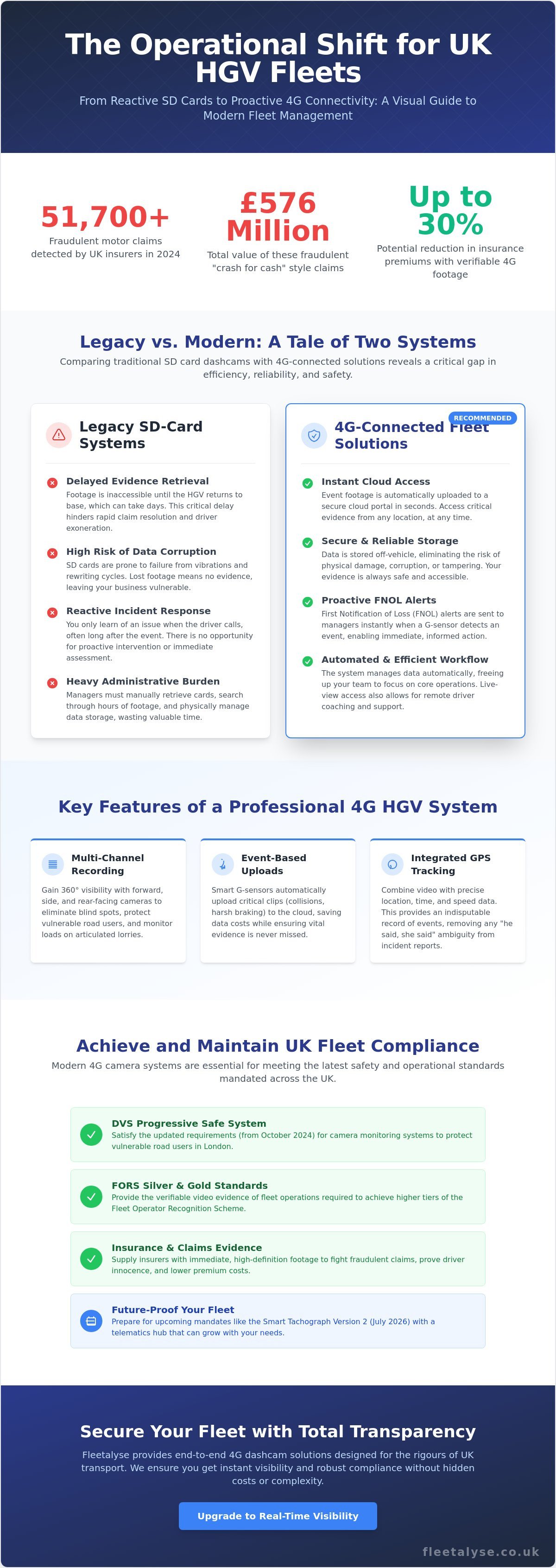 The Ultimate Guide to 4G Dashcams for HGV Fleets in 2026