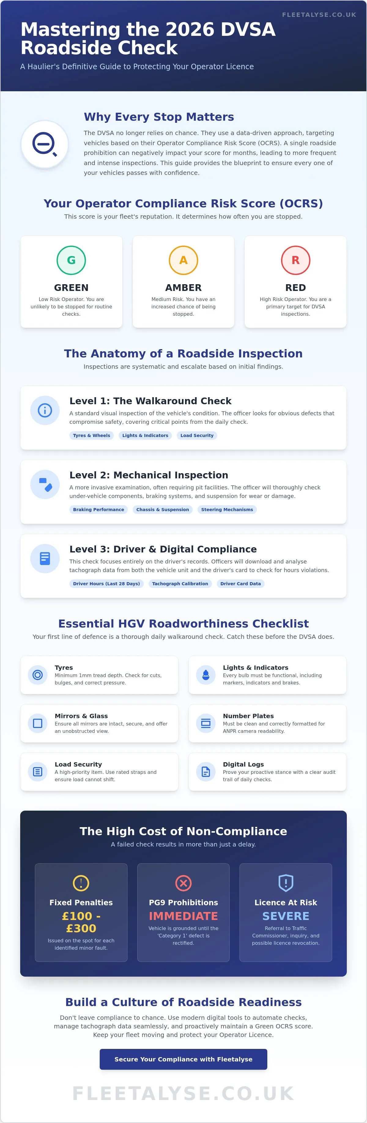 DVSA Roadside Check Checklist for HGVs: The 2026 Compliance Guide