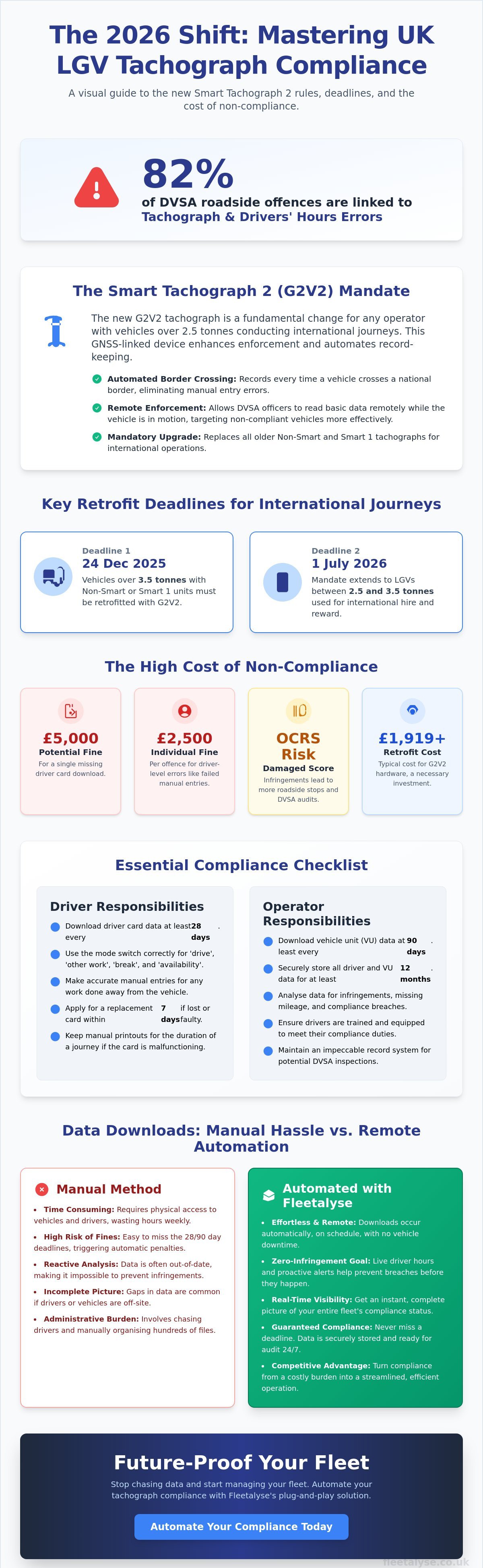 LGV Tachograph Compliance UK: The 2026 Operator’s Guide