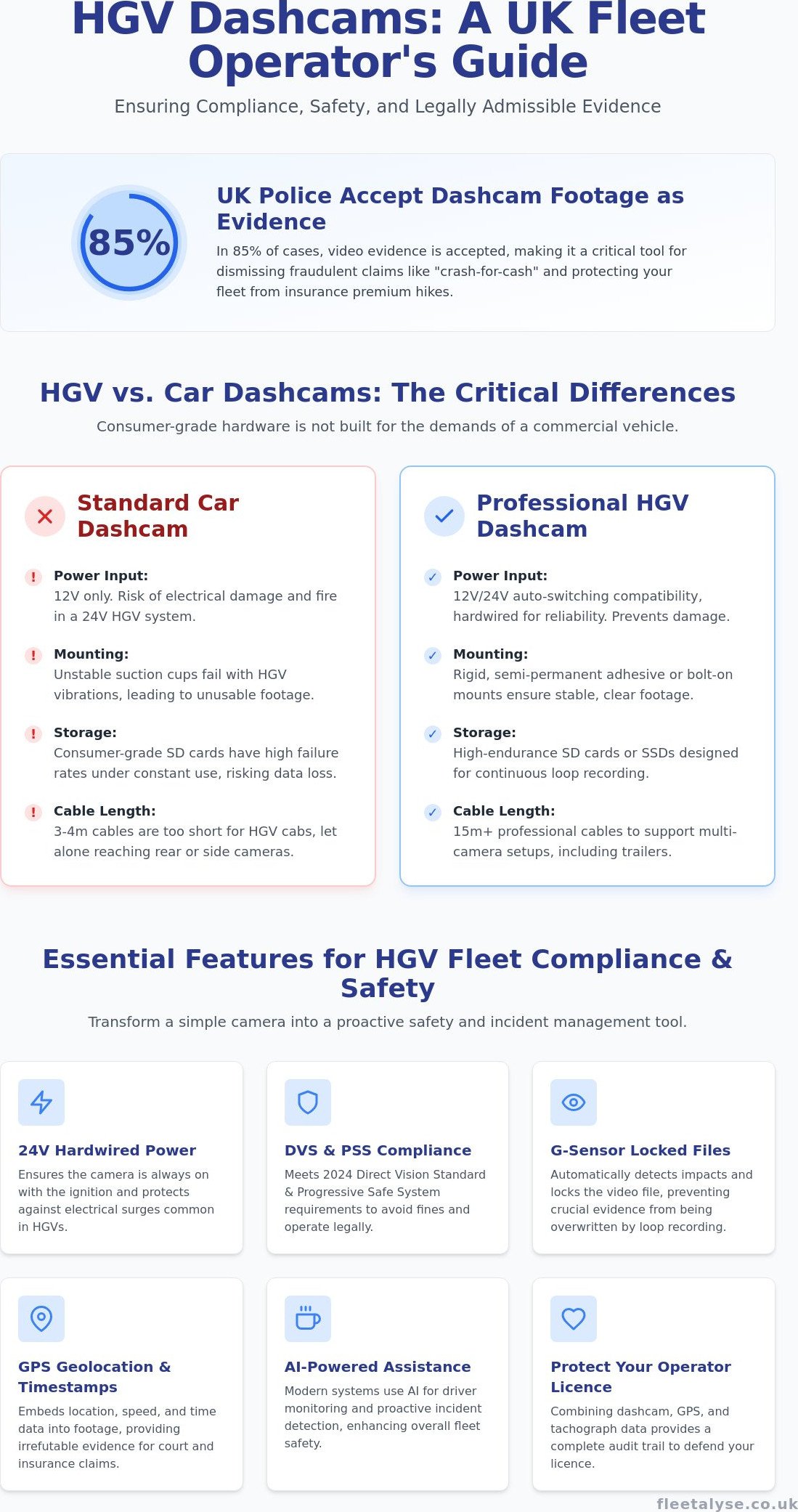 Best HGV Dashcams UK: Top Rated Picks for Fleet Safety