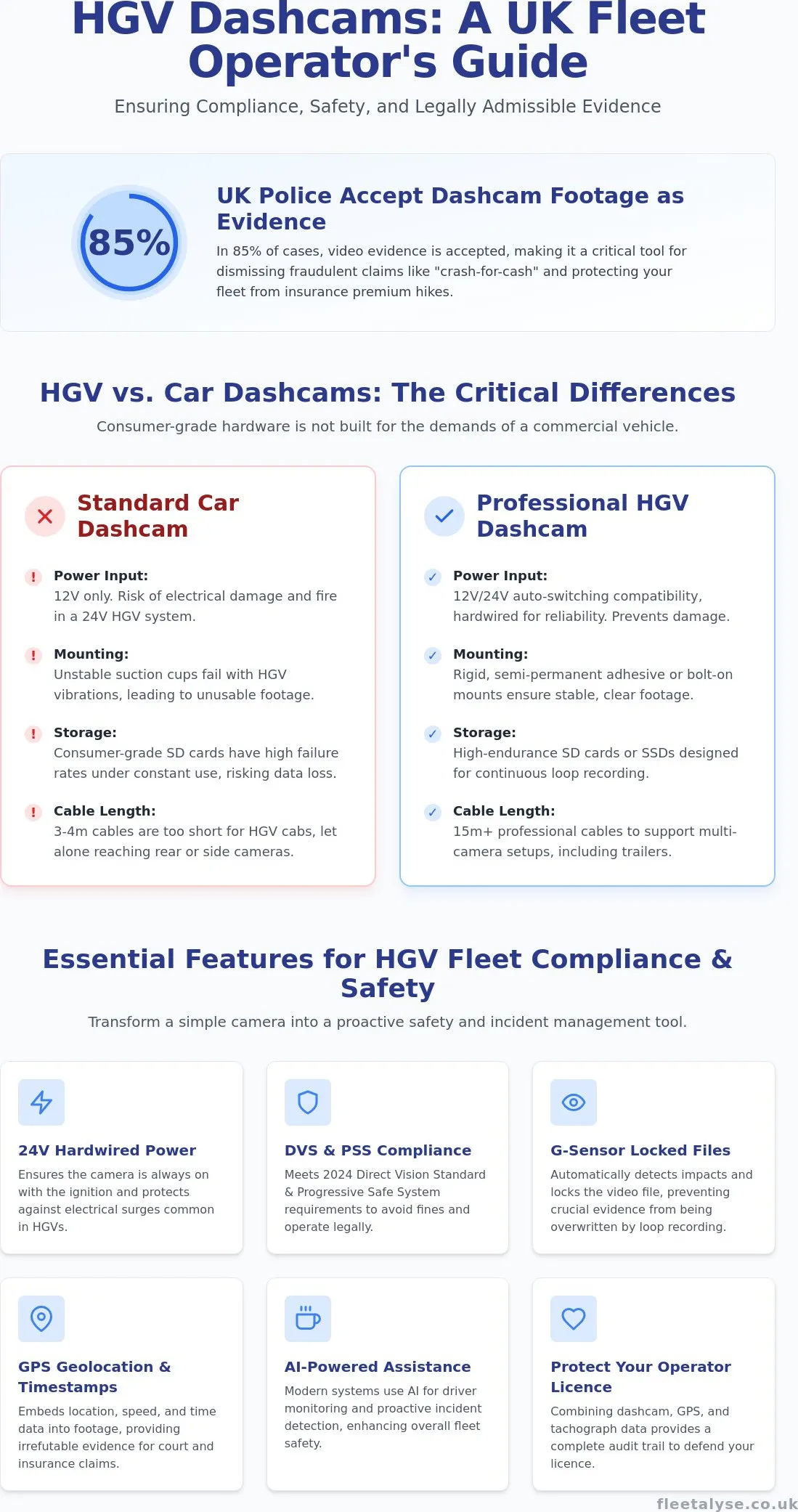 Best HGV Dashcams UK: Top Rated Picks for Fleet Safety