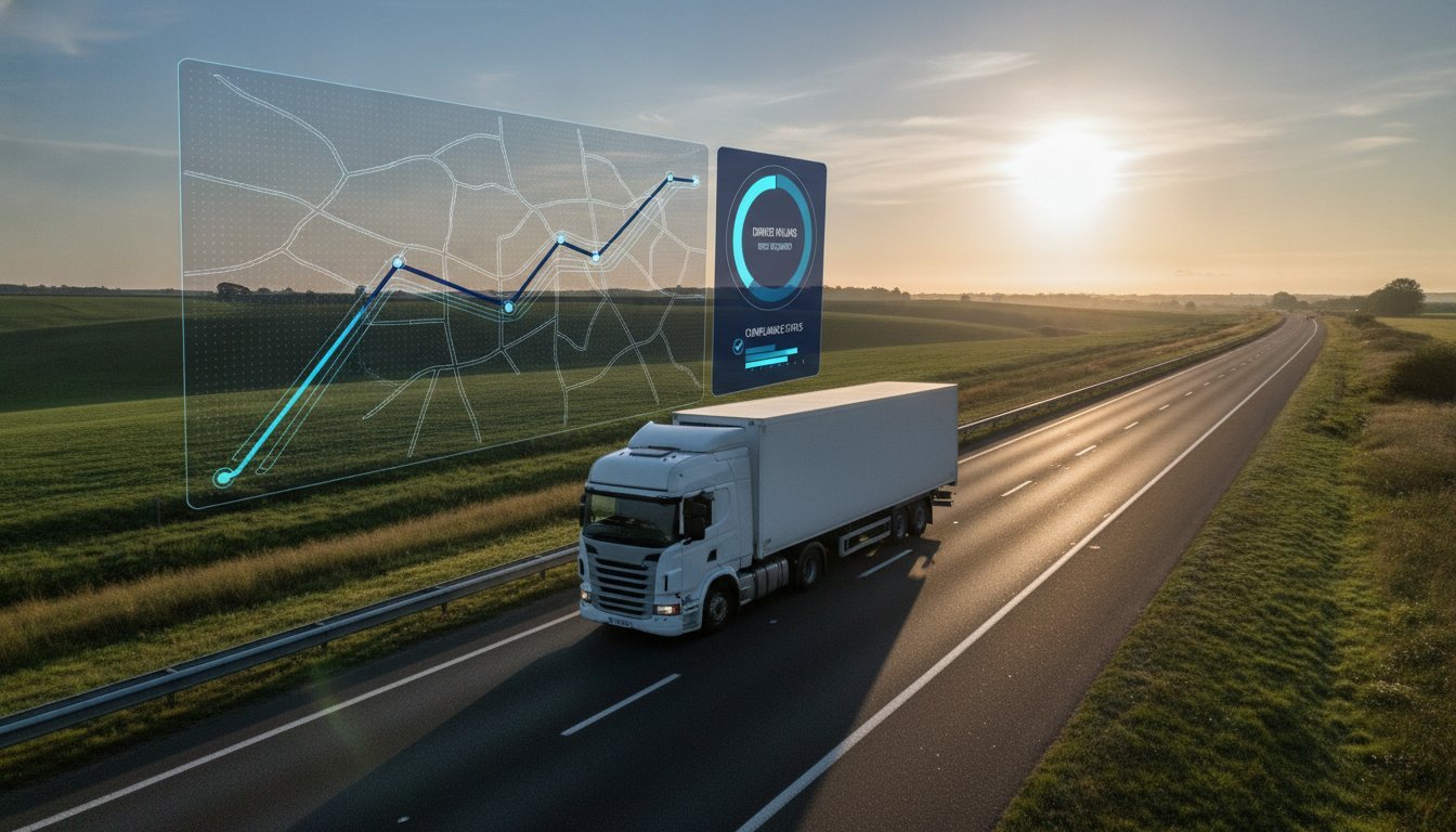 Integrating remote tachograph download with GPS tracking