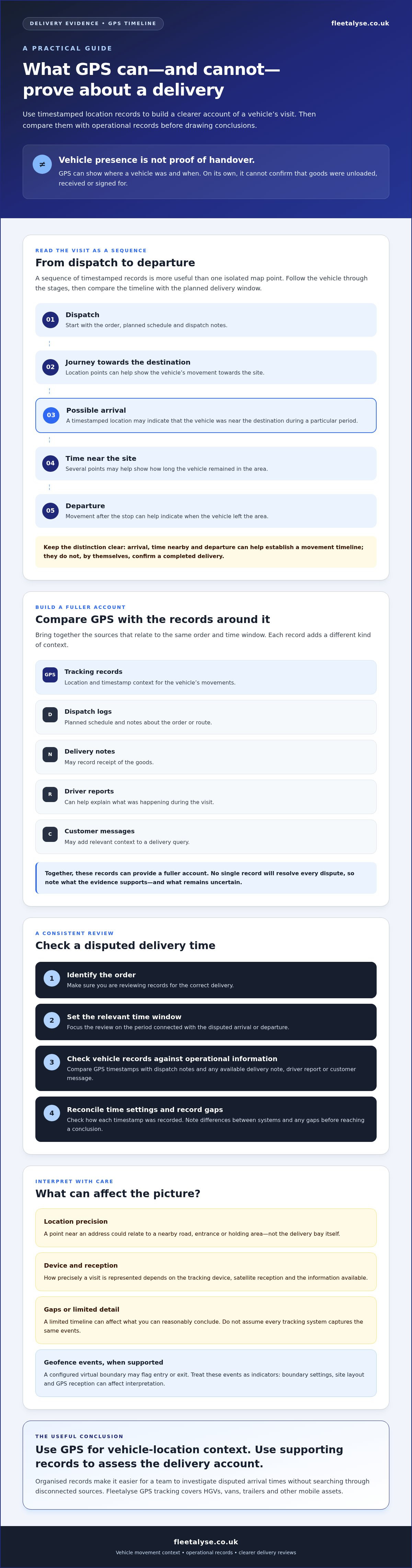 GPS Data for Delivery Times: A Guide for UK Fleets